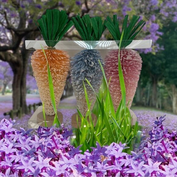 FREESTANDING EASTER CARROT TREES, set of 3 - Picture 9 of 10